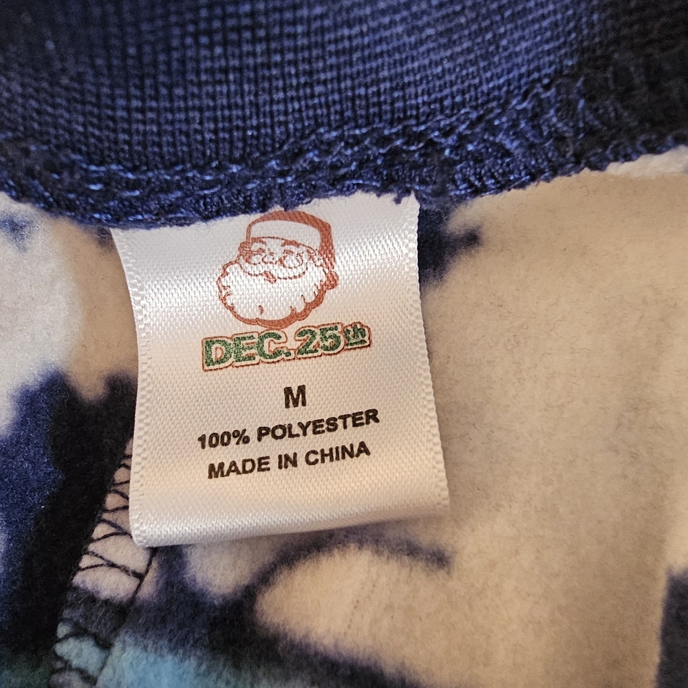 Men's Dec 25 1 piece abonamial snowman pajamas size Medium - Picture 5 of 6